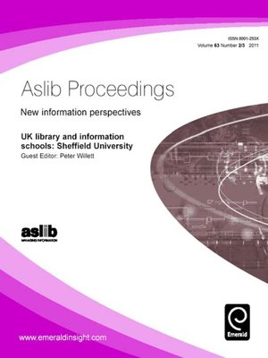 cover image of Aslib Proceedings: New Information Perspectives, Volume 63, Issue 2 & 3